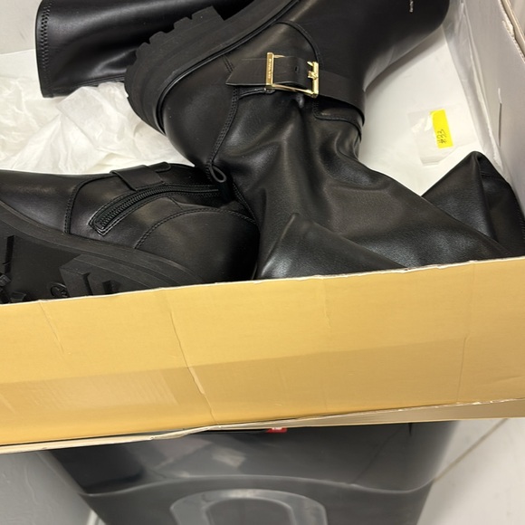 Michael Kors Black Leather Over-the-Knee Boots - NWOT